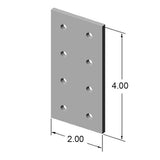 10JP4208 8 Hole Joining Plate dimensions