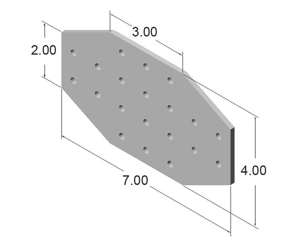 20 Hole Cross Joining Plate