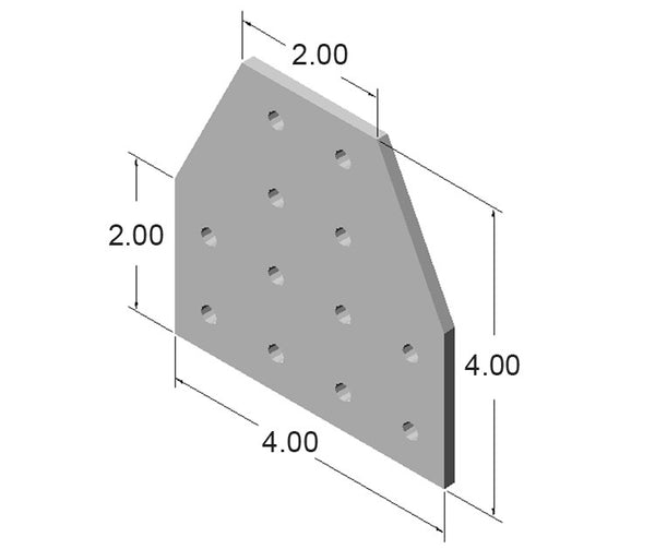 12 Hole T Joining Plate