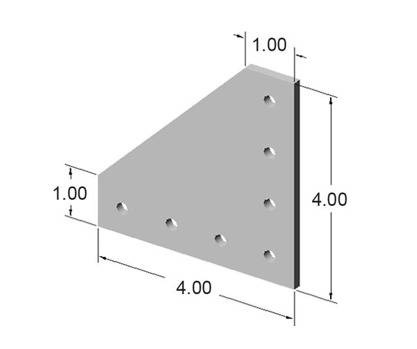 7 Hole 90 Degree Joining Plate