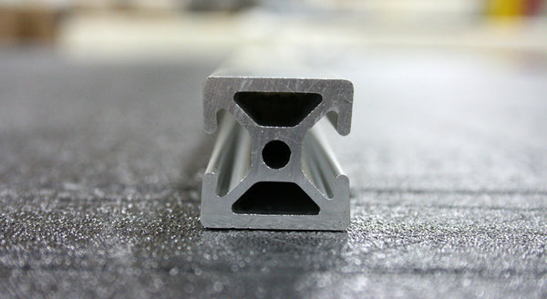 1.0" x 1.0" 180 Degree BI-Slotted Aluminum Extrusion