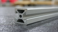 1.0" x 1.0" 180 Degree BI-Slotted Aluminum Extrusion
