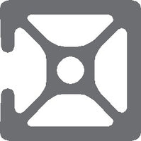 1.0" x 1.0" Mono-Slotted Aluminum Extrusion