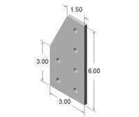 6 Hole 90 Degree Joining Plate
