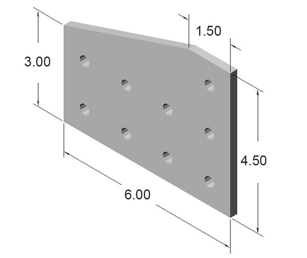 9 Hole 90 Degree Joining Plate