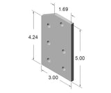 6 Hole 30 Degree Joining Plate
