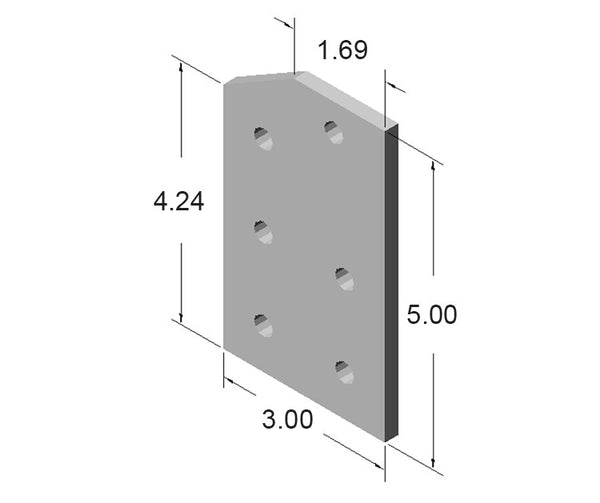 6 Hole 30 Degree Joining Plate