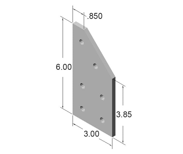 6 Hole 45 Degree Joining Plate