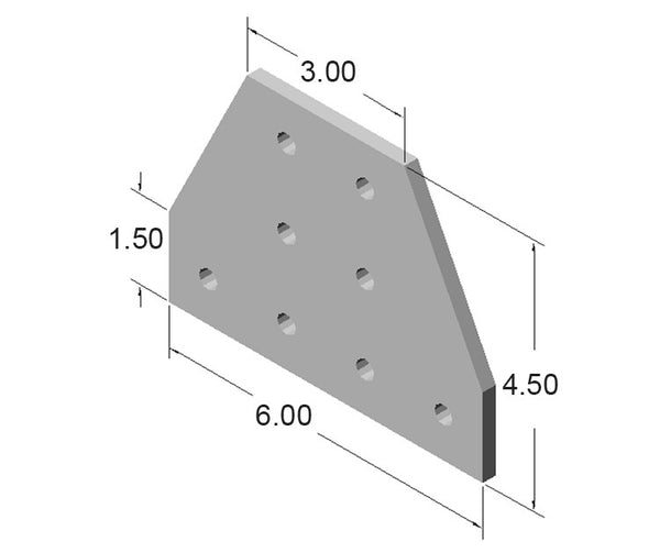 8 Hole T Joining Plate