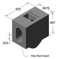 1/4 Turn Panel Mount Block