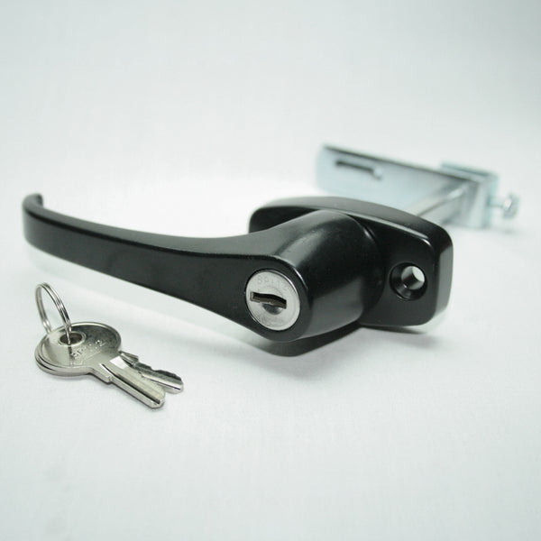 Black 360° Rotation Locking Door Handle 