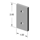 10JP4201 2 Hole Joining Strip dimensions