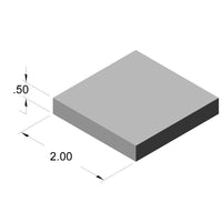 2" x .50" Aluminum Flat Stock