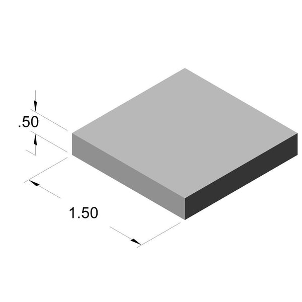 1.50" x .50" Aluminum Flat Stock