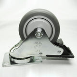 13CA8113 3.5" Swivel Caster with Brake swivel action