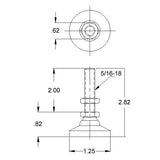 5/16-18 Deluxe Leveling Feet