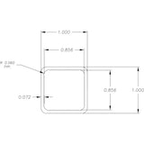 1.0" x 1.0" Square Faz-Tube