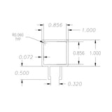 1.0" x 1.0" Single Flange Faz-Tube