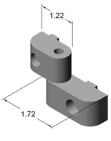 13HI8100 Plastic Right Lift Off Transition Hinge dimensions