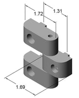 Heavy Duty Plastic Transition Hinge dimensions