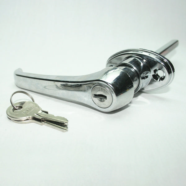 Chrome 360° Rotation Locking Door Handle