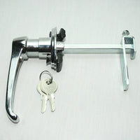 Chrome 360° Rotation Locking Door Handle assembled