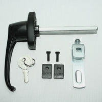 Black 360° Rotation Locking Door Handle hardware included
