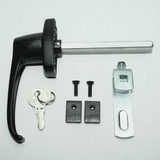 Black 360° Rotation Locking Door Handle hardware included