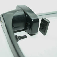 Black 360° Rotation Locking Door Handle handle mounting assembly