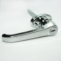 Chrome Locking Double Door Handle - front handle