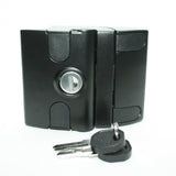 Black Front Mount Slam Latch front with key