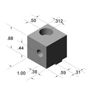 Aluminum Panel Mount Block