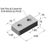 Blank Pressure Manifold w/ O-Ring