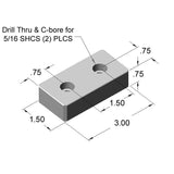 Blank Pressure Manifold w/ O-Ring