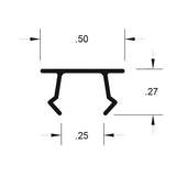 72" Yellow T-Slot Cover for 15 Series