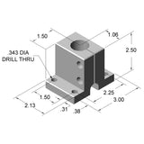 1" Single Shaft Base