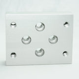 15BP2501 Flange Mount Caster Base Plate front