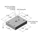 Flange Mount Caster Base Plate