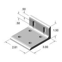 6 Hole Slotted Inside Corner Bracket