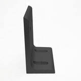 Black 6 Hole Slotted Inside Corner Bracket