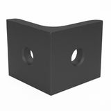 Black 2 Hole Inside Corner Bracket