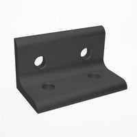 Black 4 Hole Inside Corner Bracket