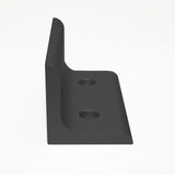 Black 4 Hole Inside Corner Bracket