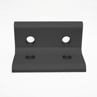 Black 4 Hole Inside Corner Bracket