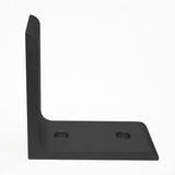 Black 4 Hole Inside Corner Bracket