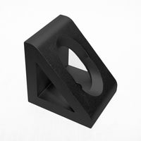 Black 2 Hole Inside Gusset Corner Bracket