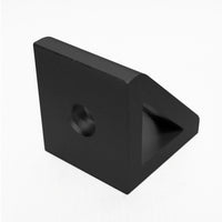 Black 2 Hole Inside Gusset Corner Bracket