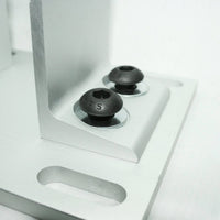 3" x 3" Deluxe Floor Mount Base Plate screw close-up