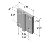 Heavy Duty Door Hinge dimensions