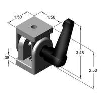 Steel Pivot Hinge w/ Lock Handle